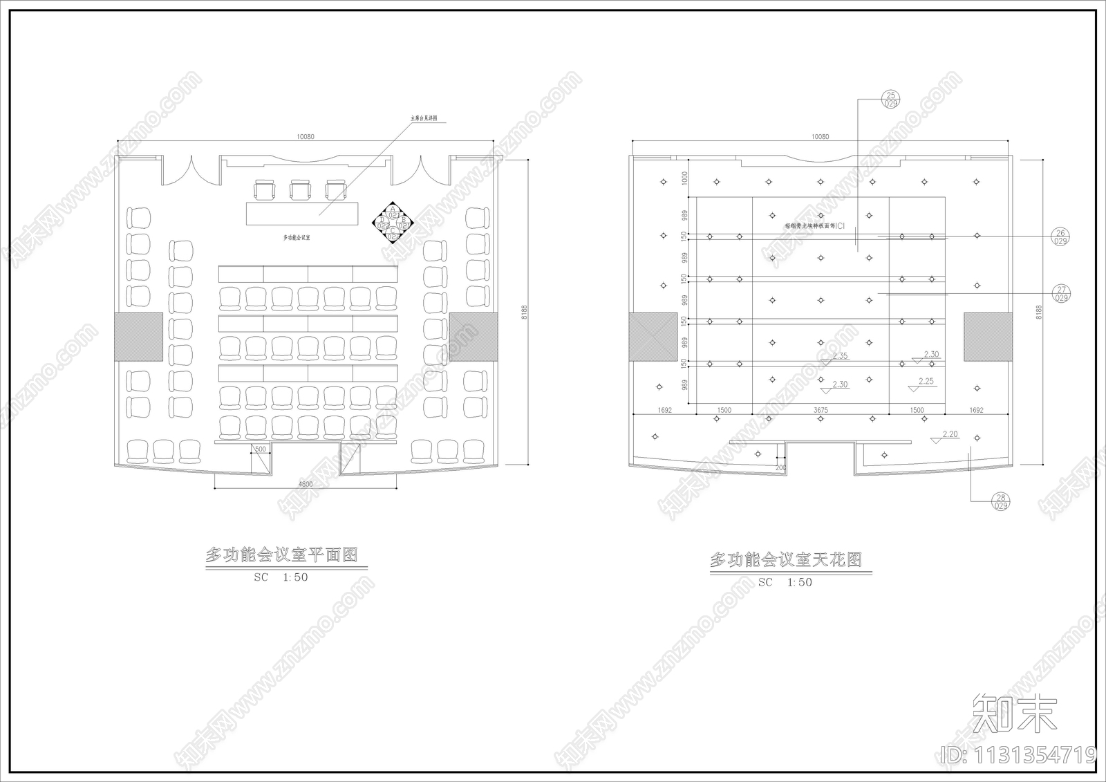 保险公司办公楼全套装修cad施工图下载【ID:1131354719】
