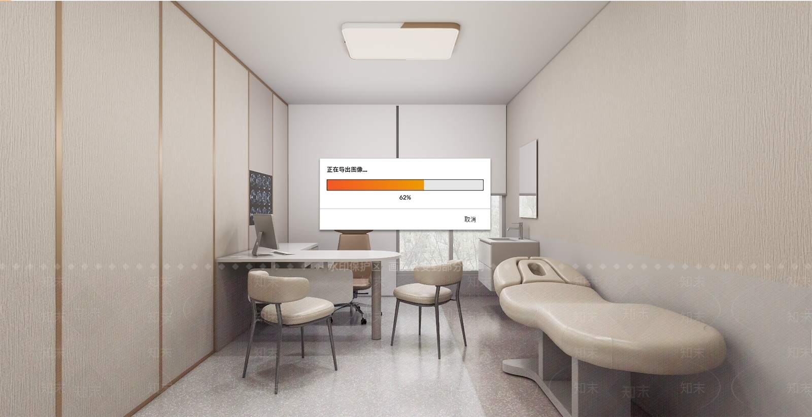 现代医院VIP诊室SU模型下载【ID:1131372897】