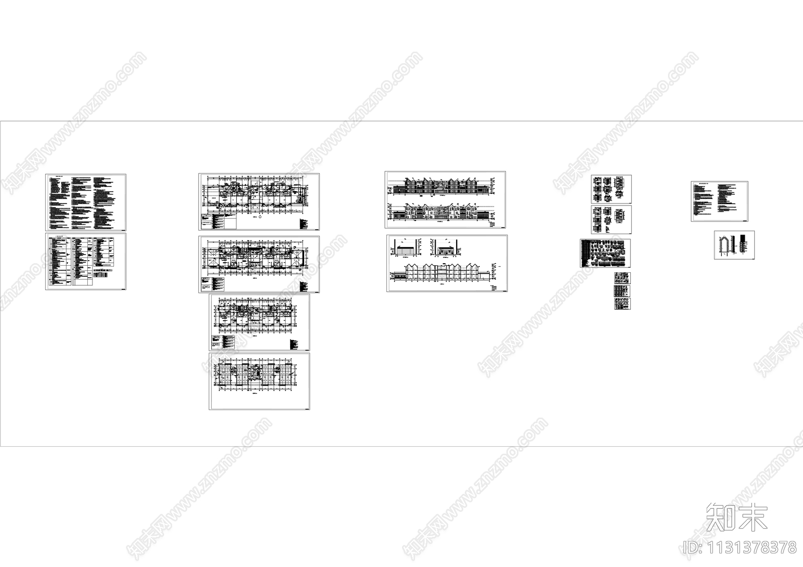 幼儿园建筑cad施工图下载【ID:1131378378】