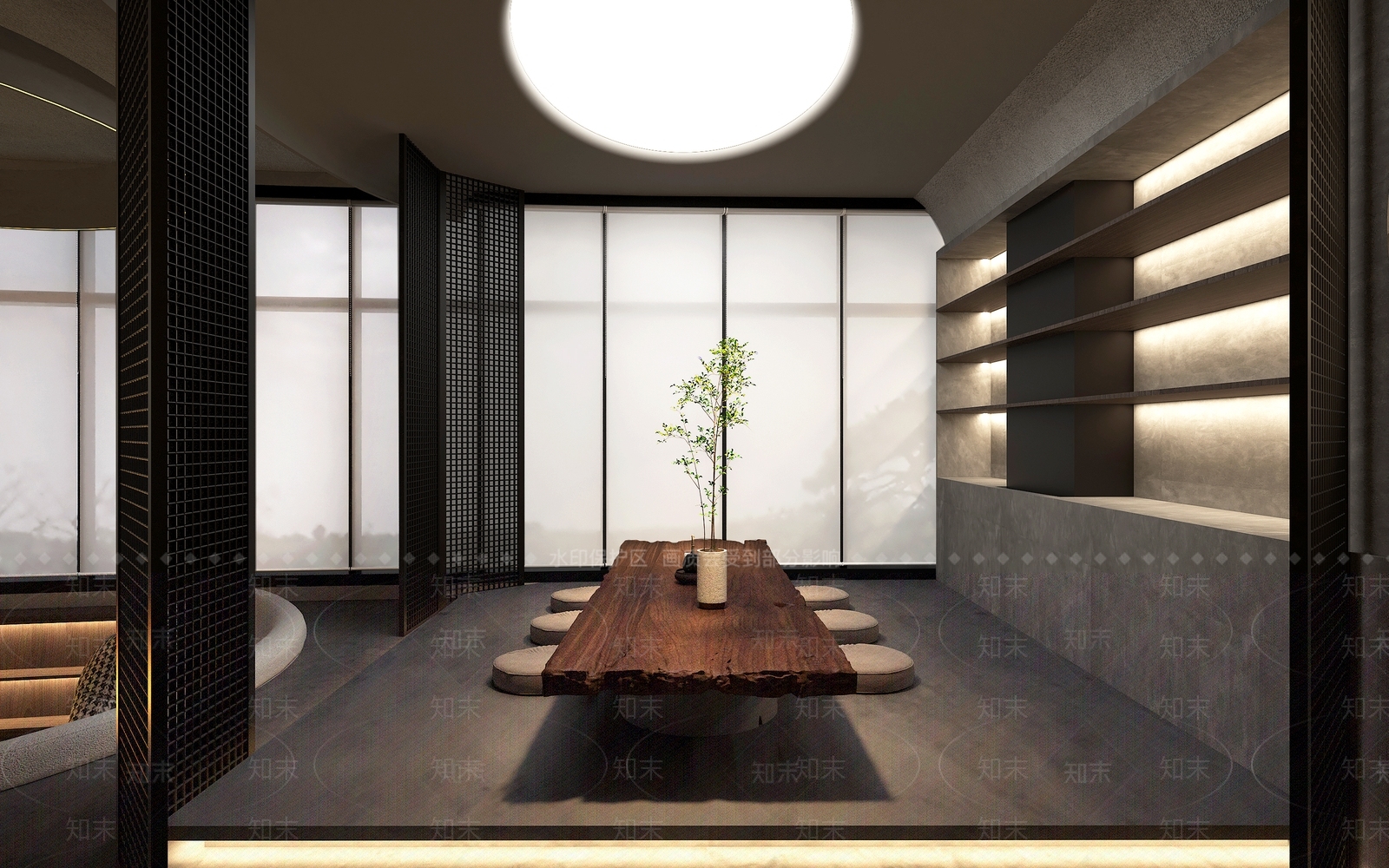 侘寂茶馆3D模型下载【ID:1221707785】