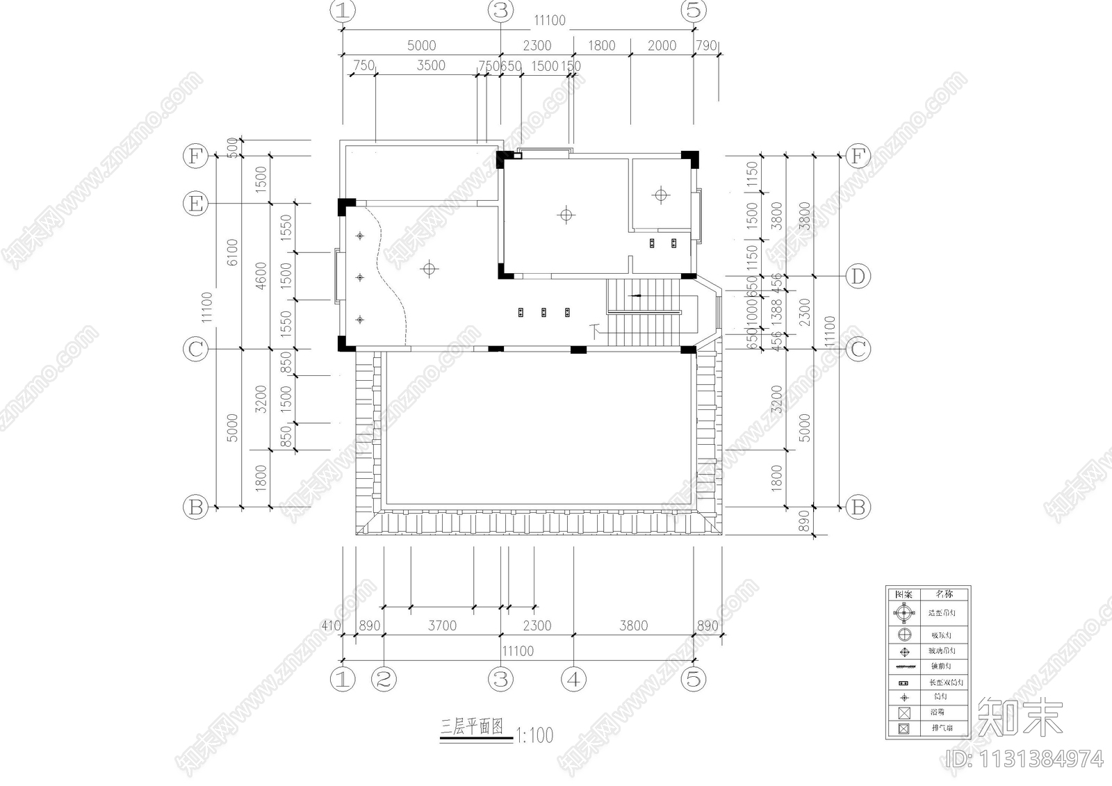 屋顶花园cad施工图下载【ID:1131384974】