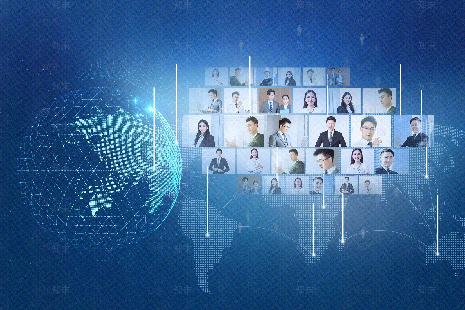 科技感蓝色屏幕背景贴图贴图下载【ID:1131397590】