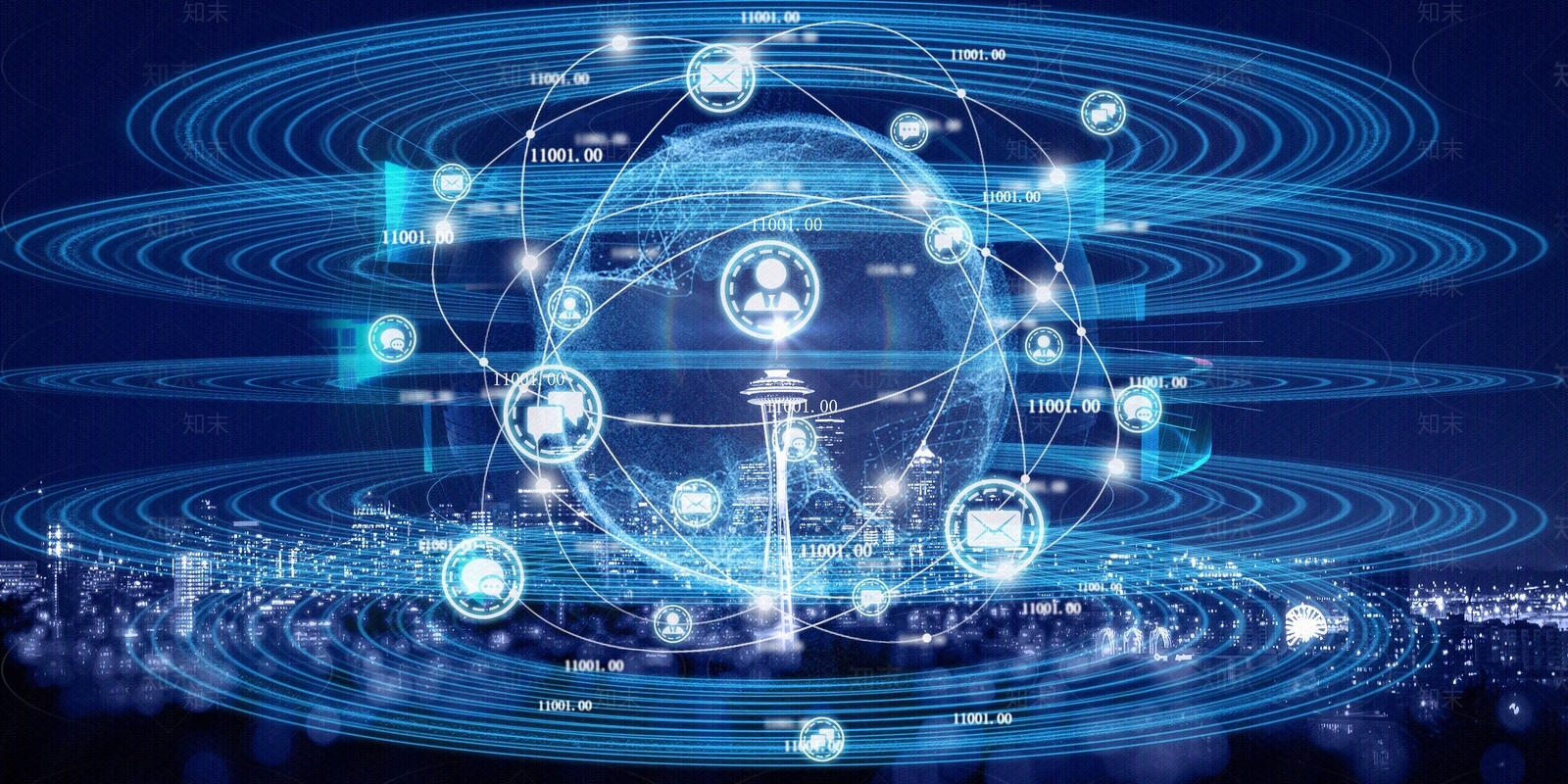 科技感蓝色屏幕背景贴图贴图下载【ID:1131397693】