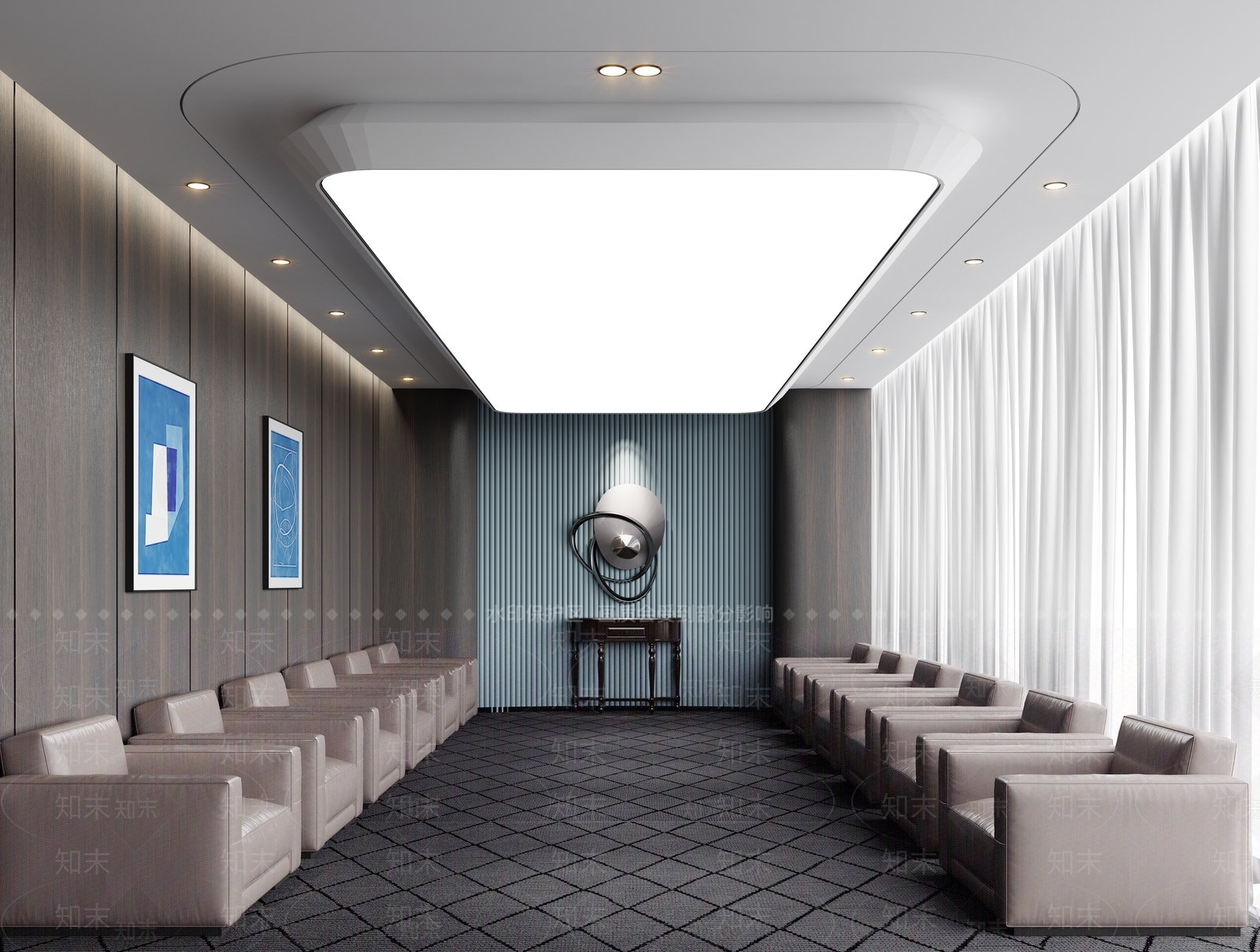 现代会客室3D模型下载【ID:1131406606】