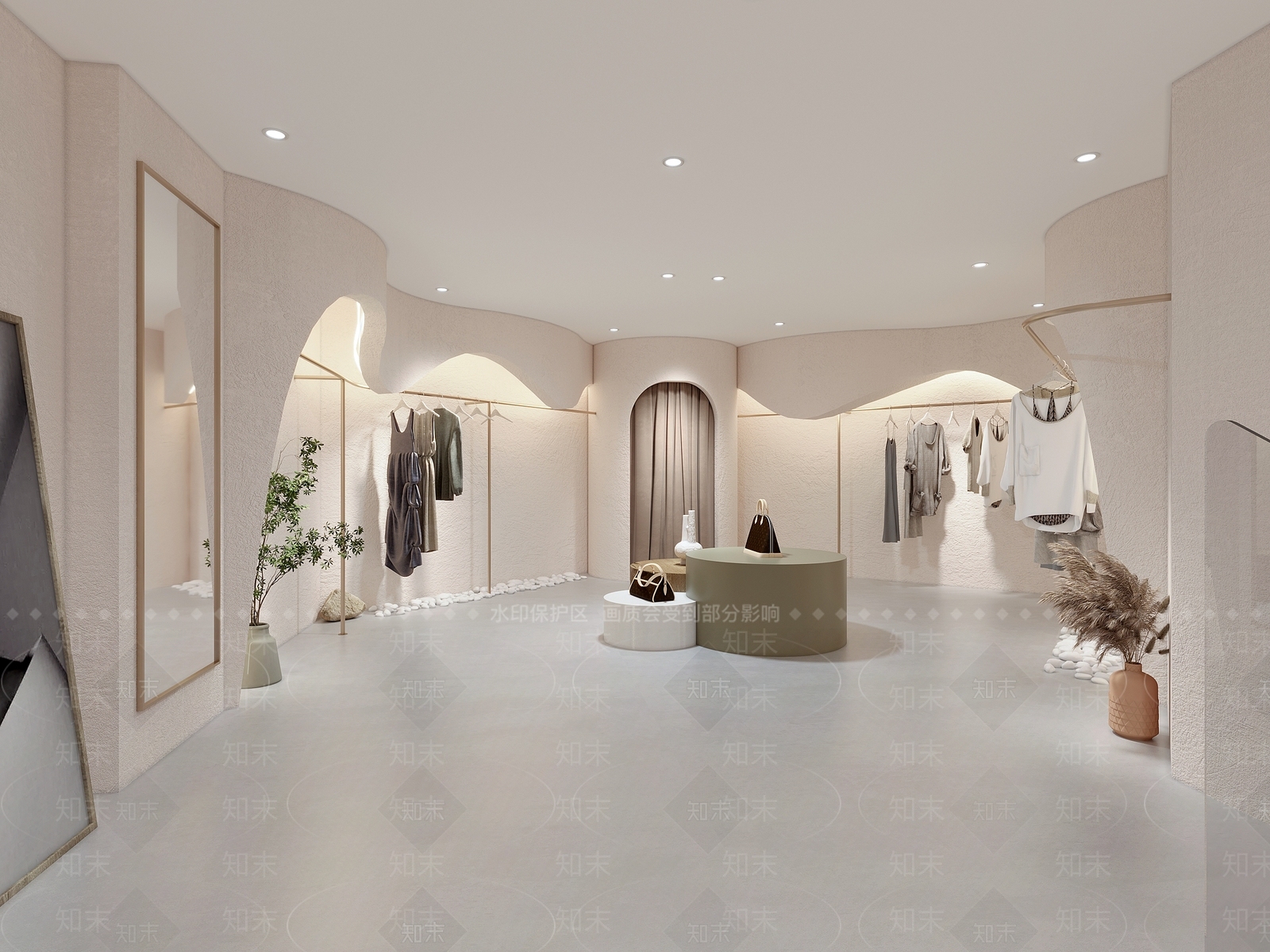 侘寂女装店3D模型下载【ID:1131415682】