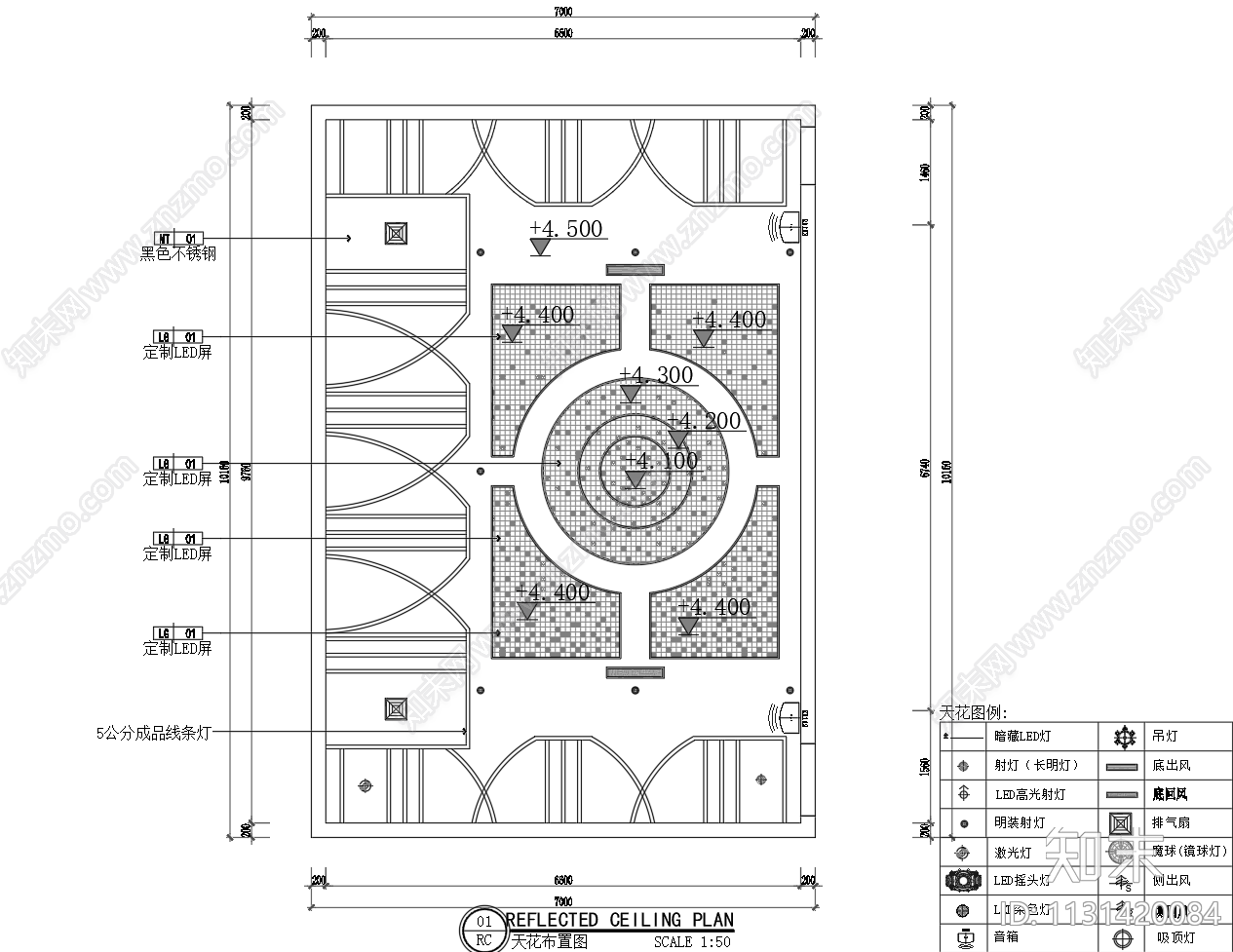 ktv效果图cad施工图下载【ID:1131420084】