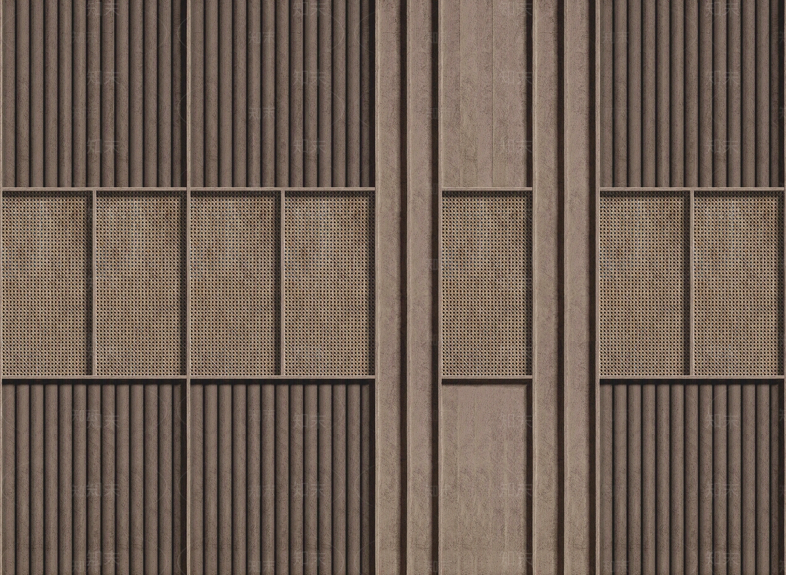 侘寂风藤编造型墙面硬包贴图下载【ID:1131424003】