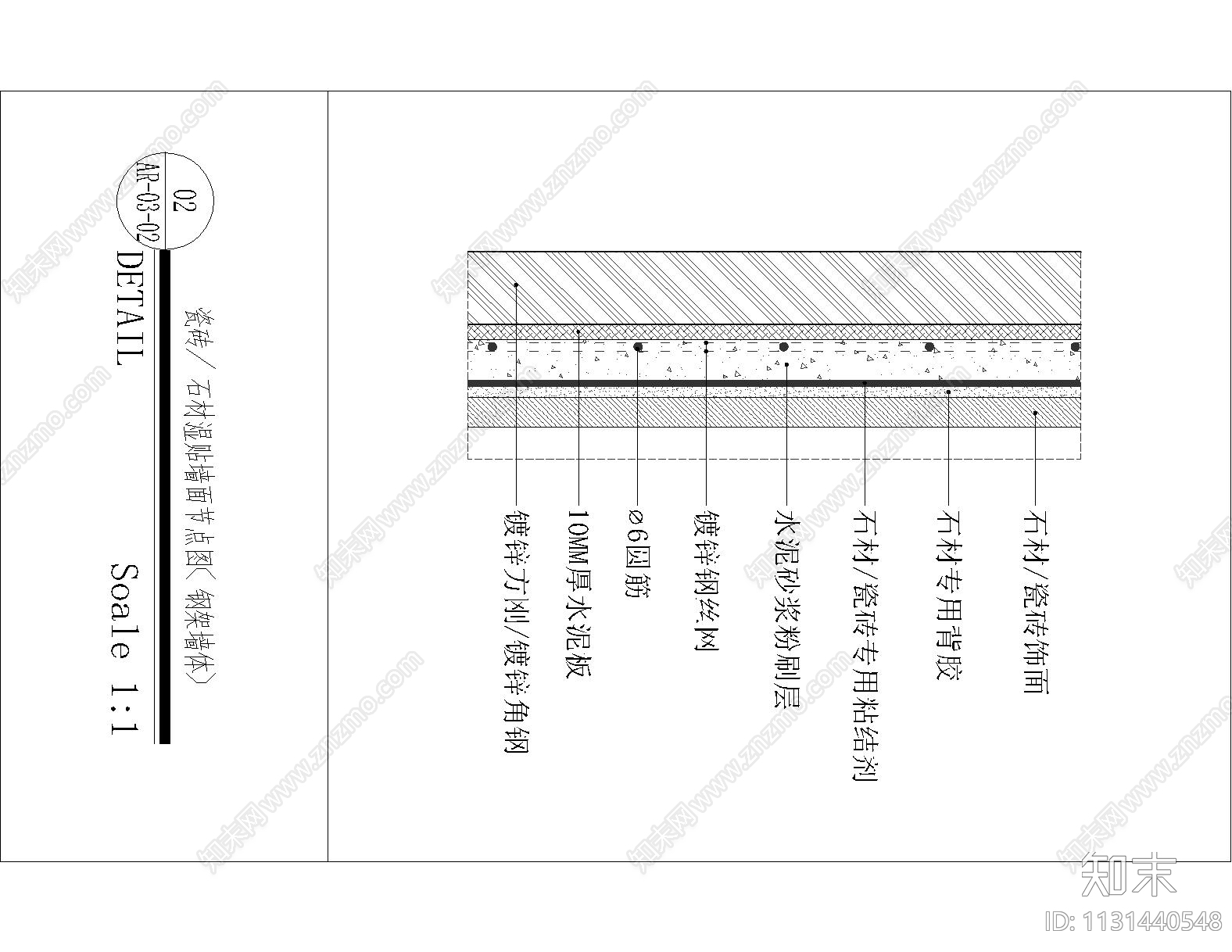 墙顶地工艺节点大全cad施工图下载【ID:1131440548】