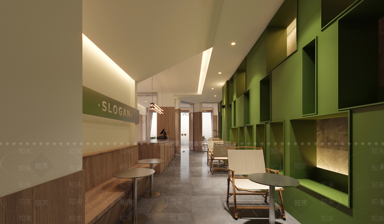 现代奶茶店3D模型下载【ID:1131445819】