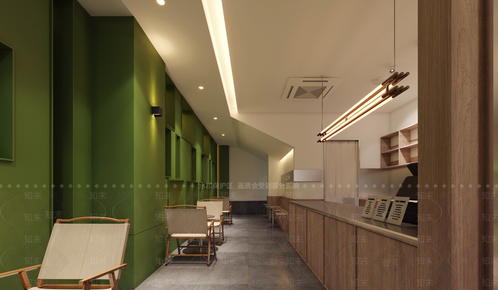 现代奶茶店3D模型下载【ID:1131445819】