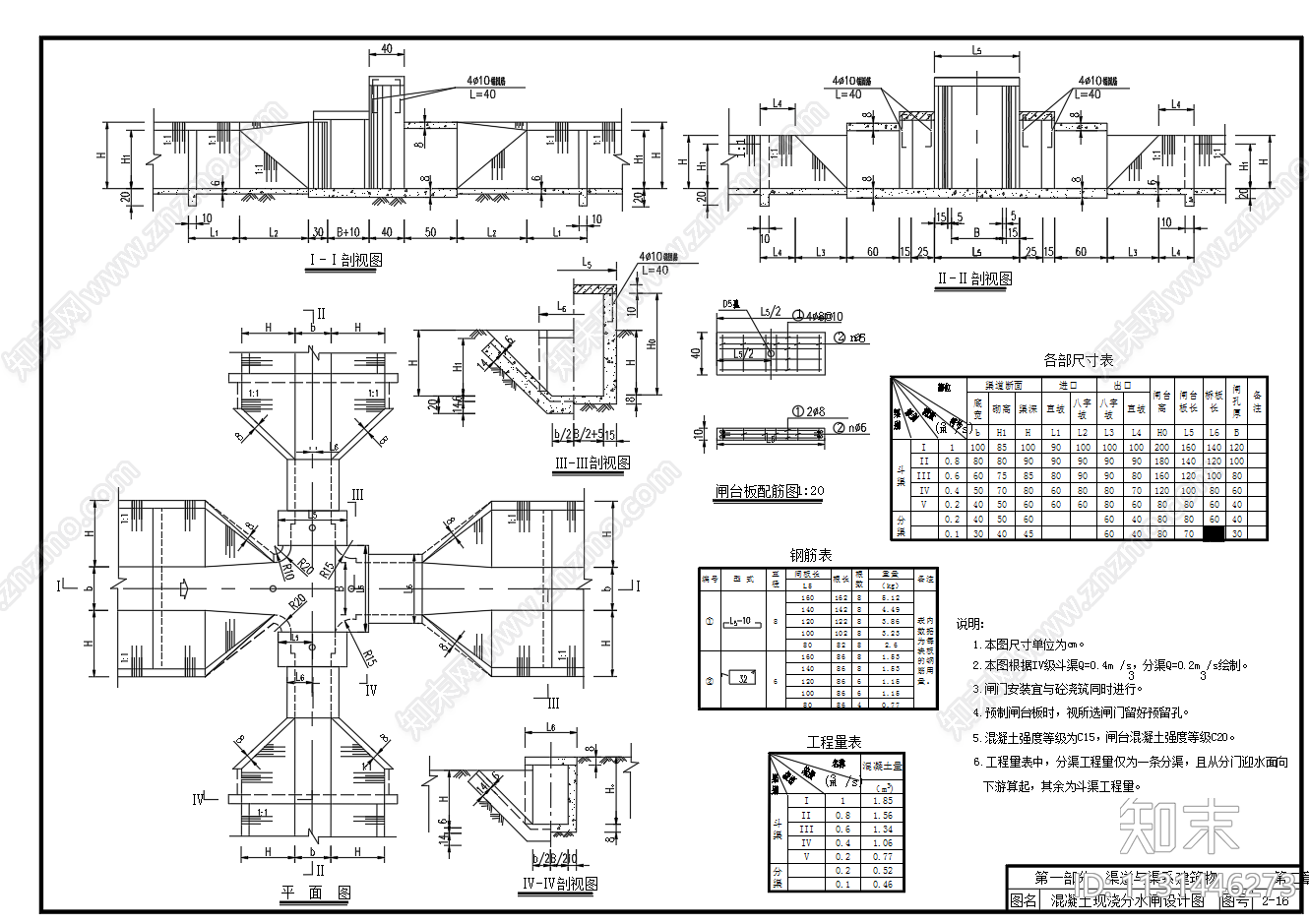 农田水利水闸施工图下载【ID:1131446273】