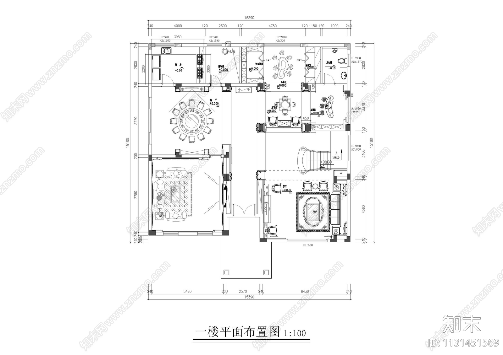 11张新中式别墅护墙板施工图下载【ID:1131451569】