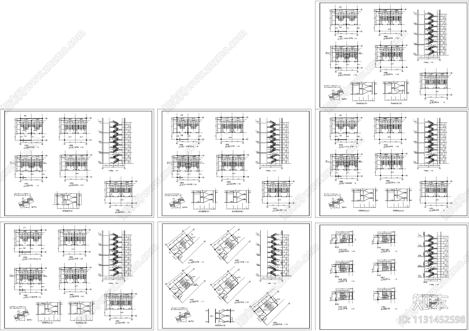 建筑楼梯大样施工图下载【ID:1131452598】