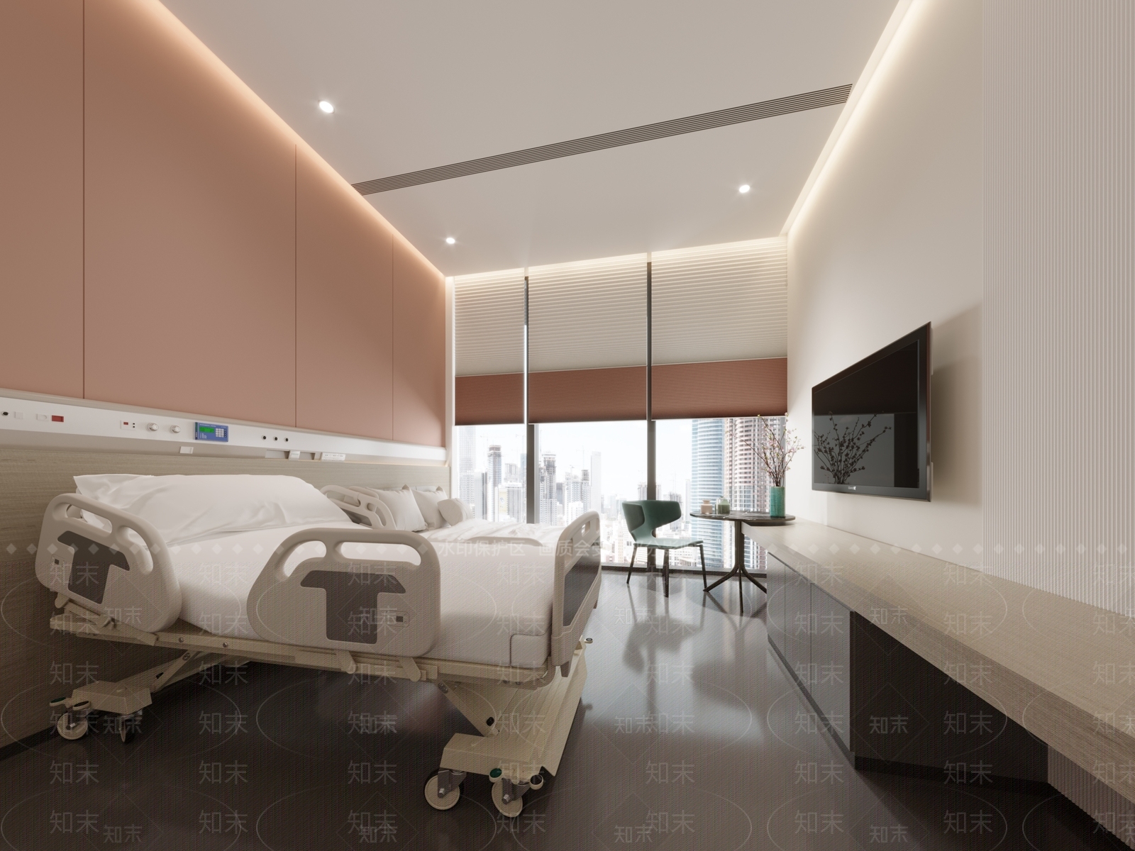 现代月子中心病房3D模型下载【ID:1131457233】