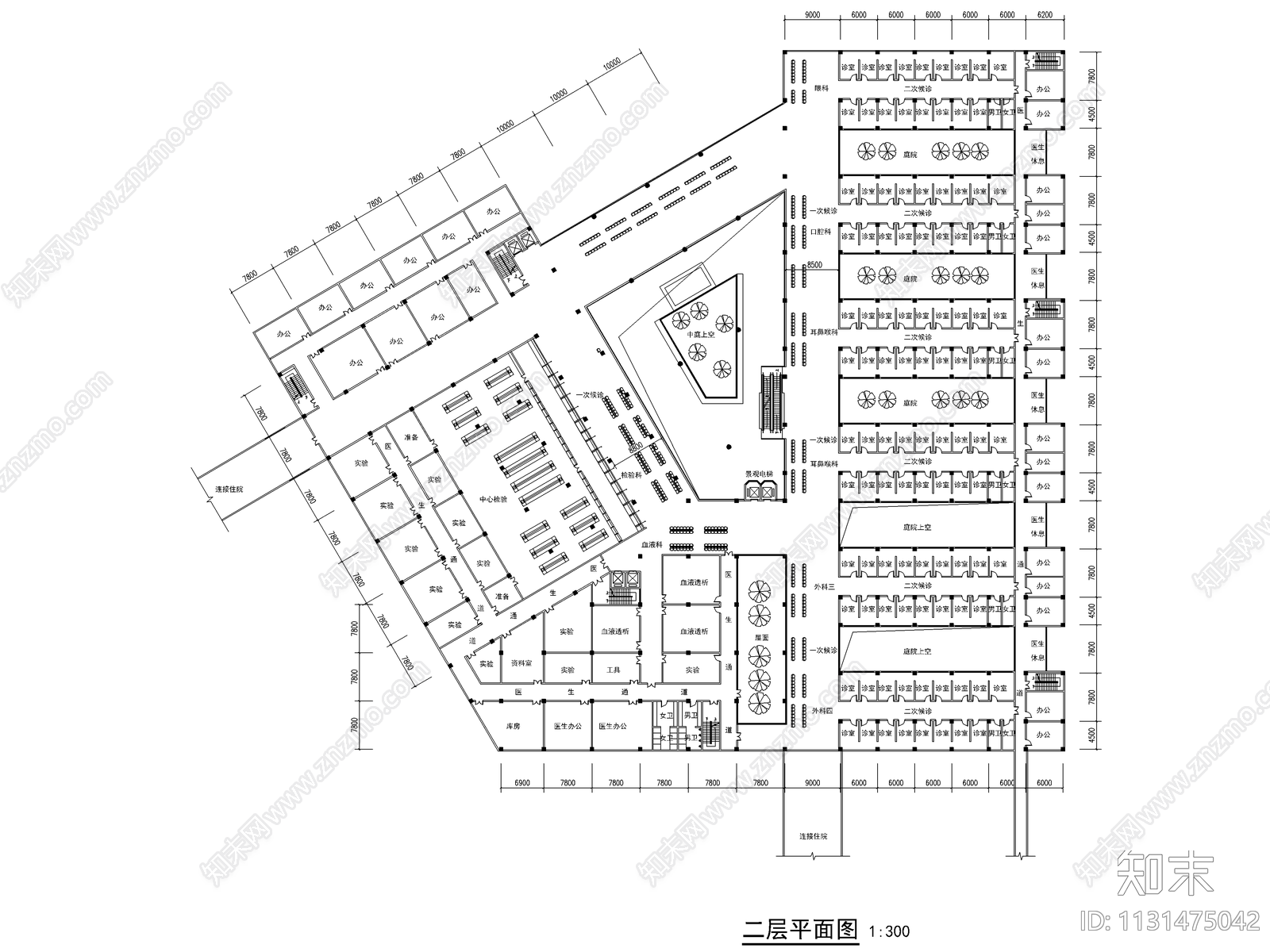 成都市第七人民医院建筑效果图施工图下载【ID:1131475042】