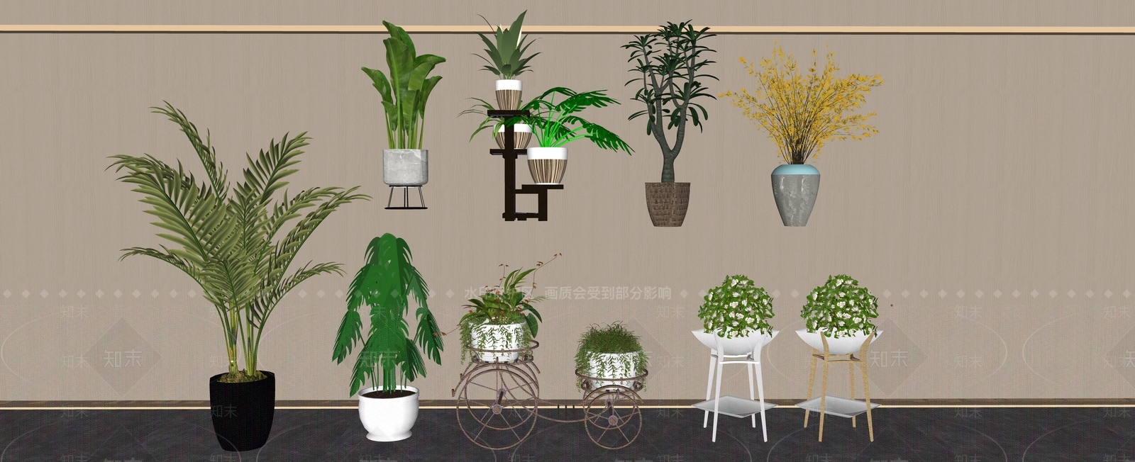 盆栽SU模型下载【ID:1131698600】