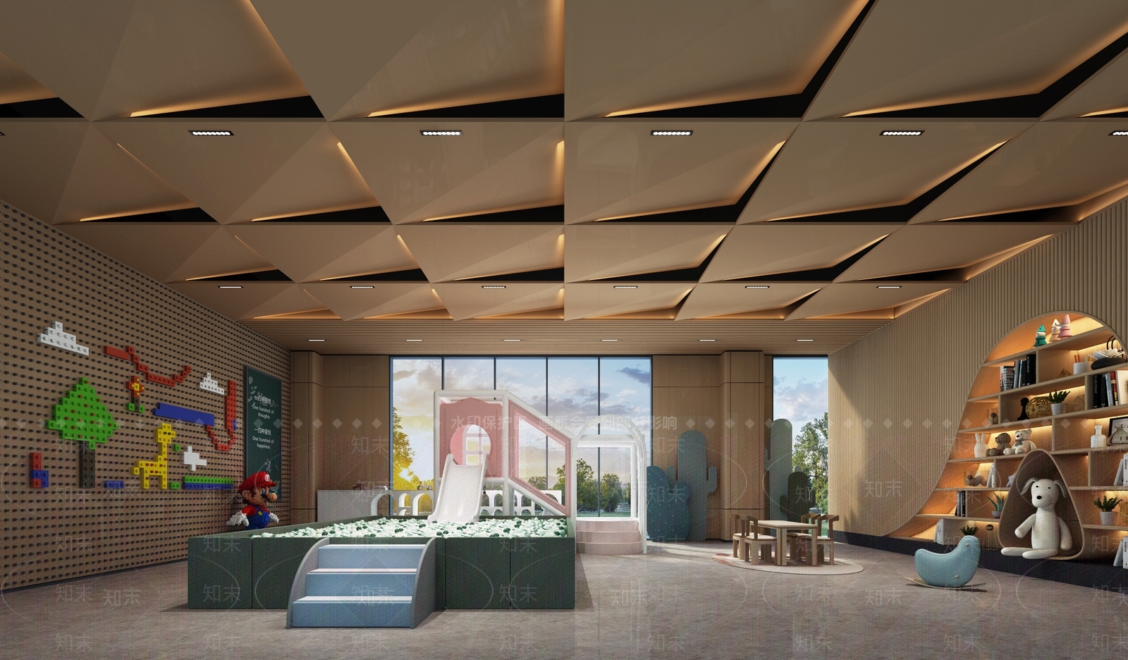 现代儿童休闲区3D模型下载【ID:1131503632】