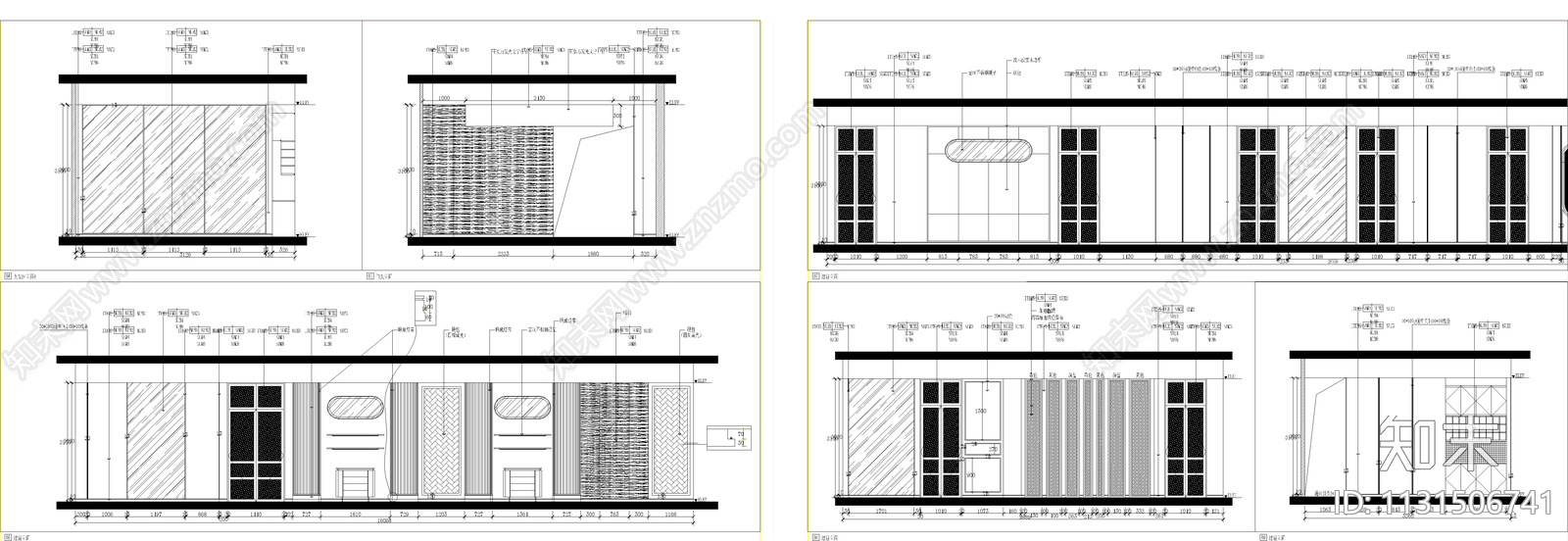 全套美容院cad施工图下载【ID:1131506741】