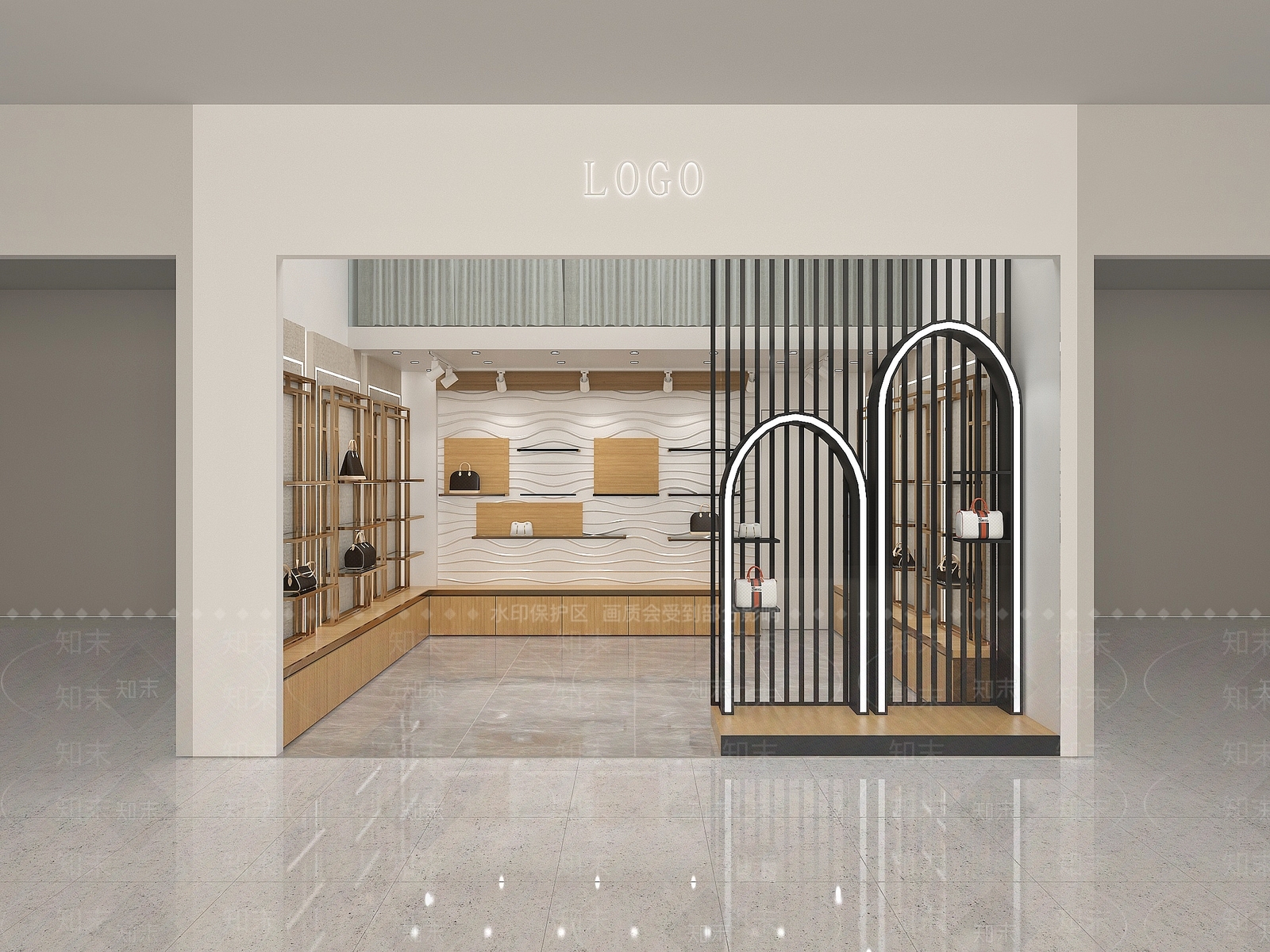 现代包包店3D模型下载【ID:1132613771】