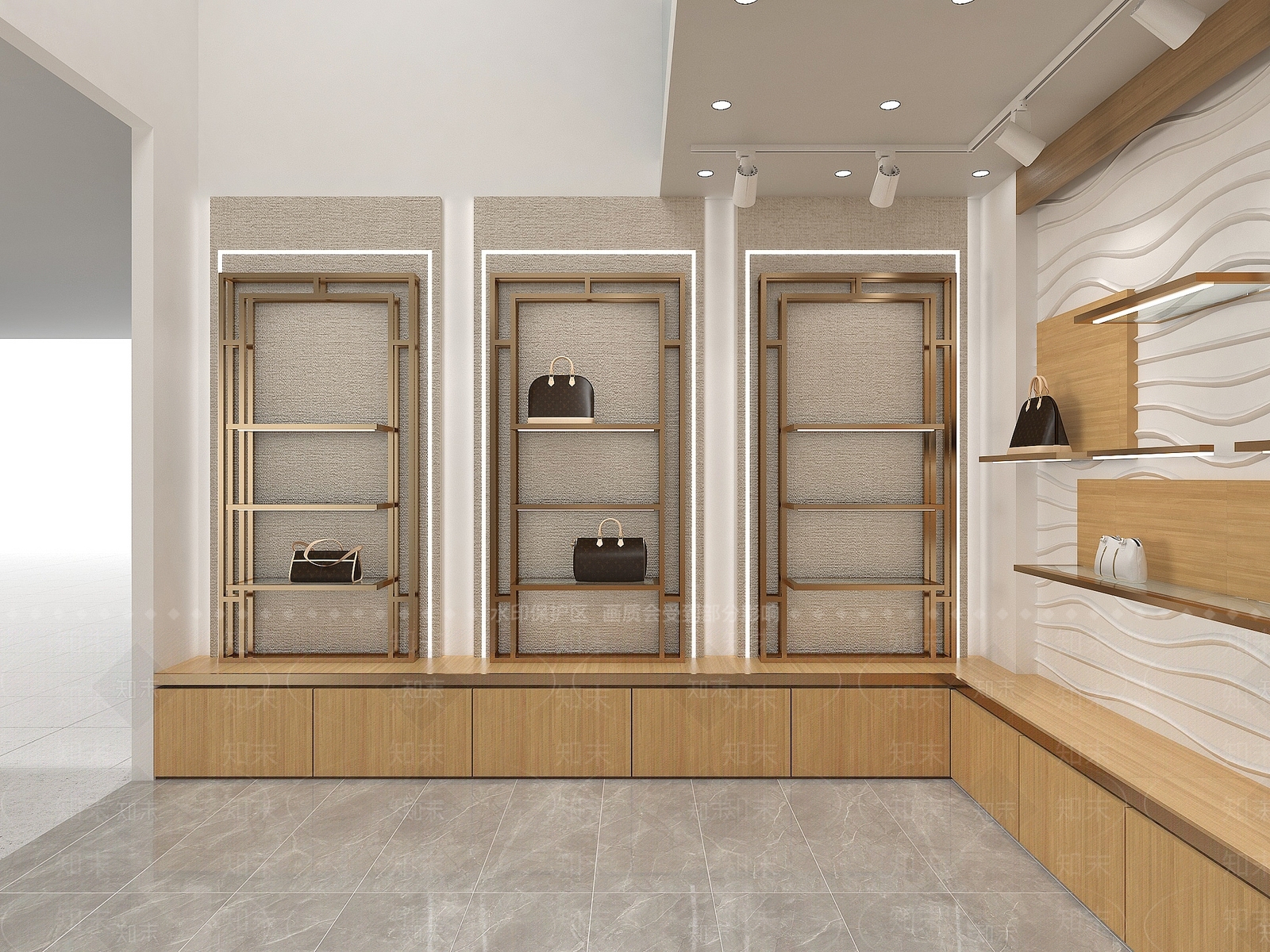 现代包包店3D模型下载【ID:1132613771】
