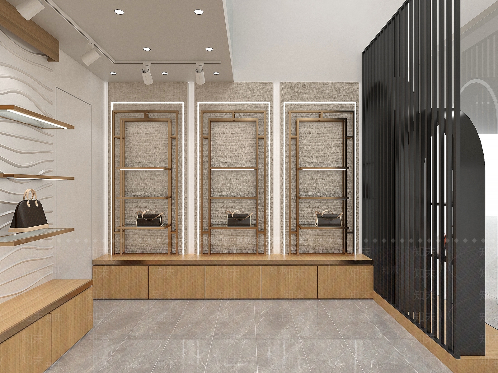 现代包包店3D模型下载【ID:1132613771】