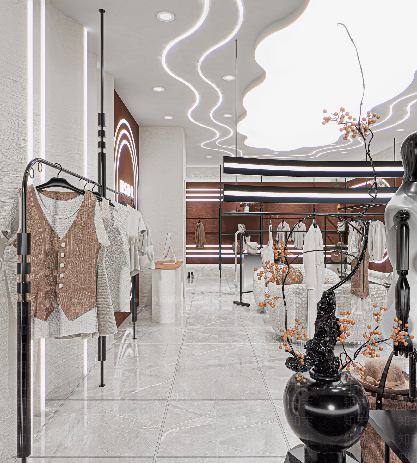 现代服装店3D模型下载【ID:1131519771】_知末3d模型网