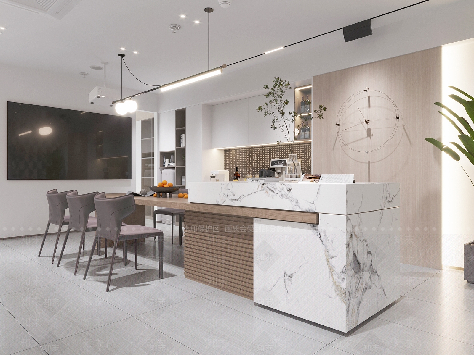 现代公司茶水间3D模型下载【ID:1131524934】