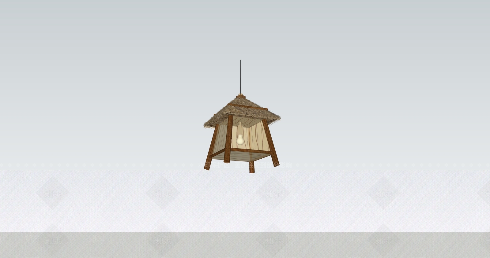 新中式景观灯SU模型下载【ID:1131529488】