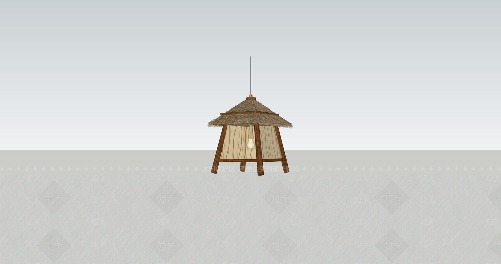 新中式景观灯SU模型下载【ID:1131529488】
