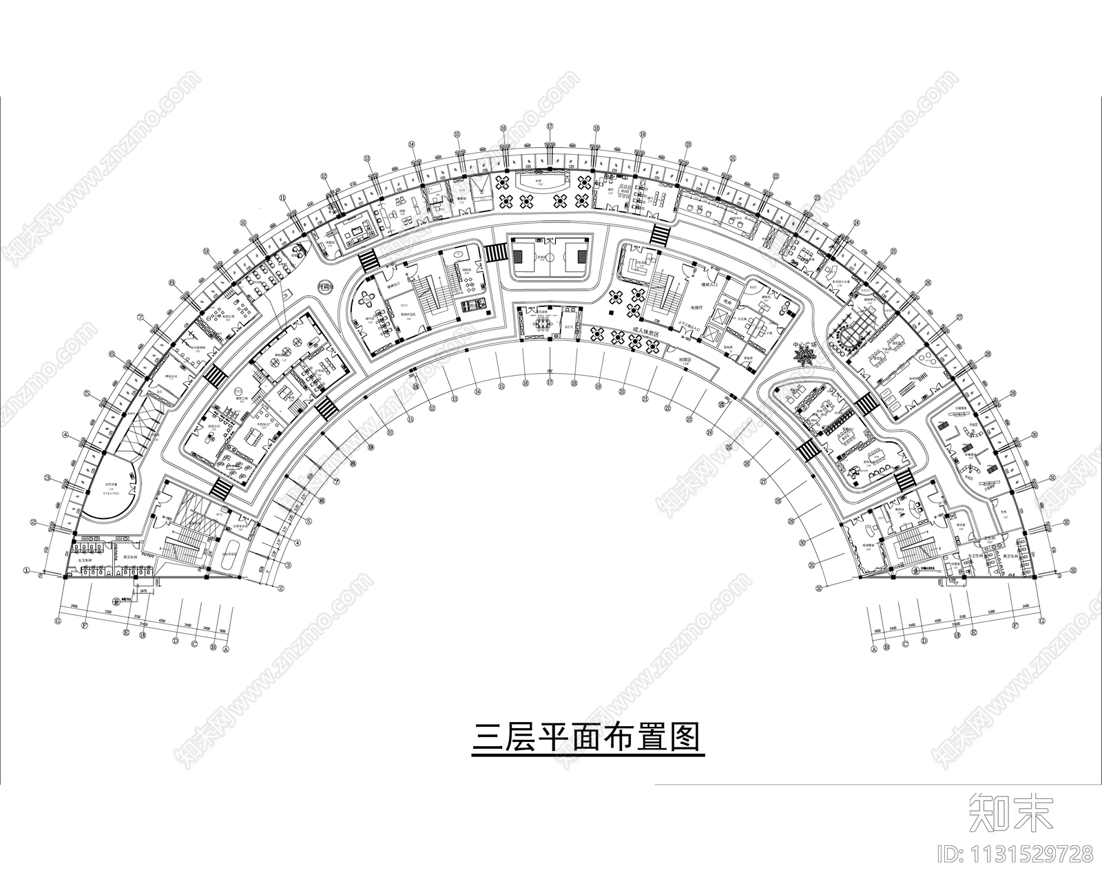 东方神话儿童职业体验馆效果图cad施工图下载【ID:1131529728】