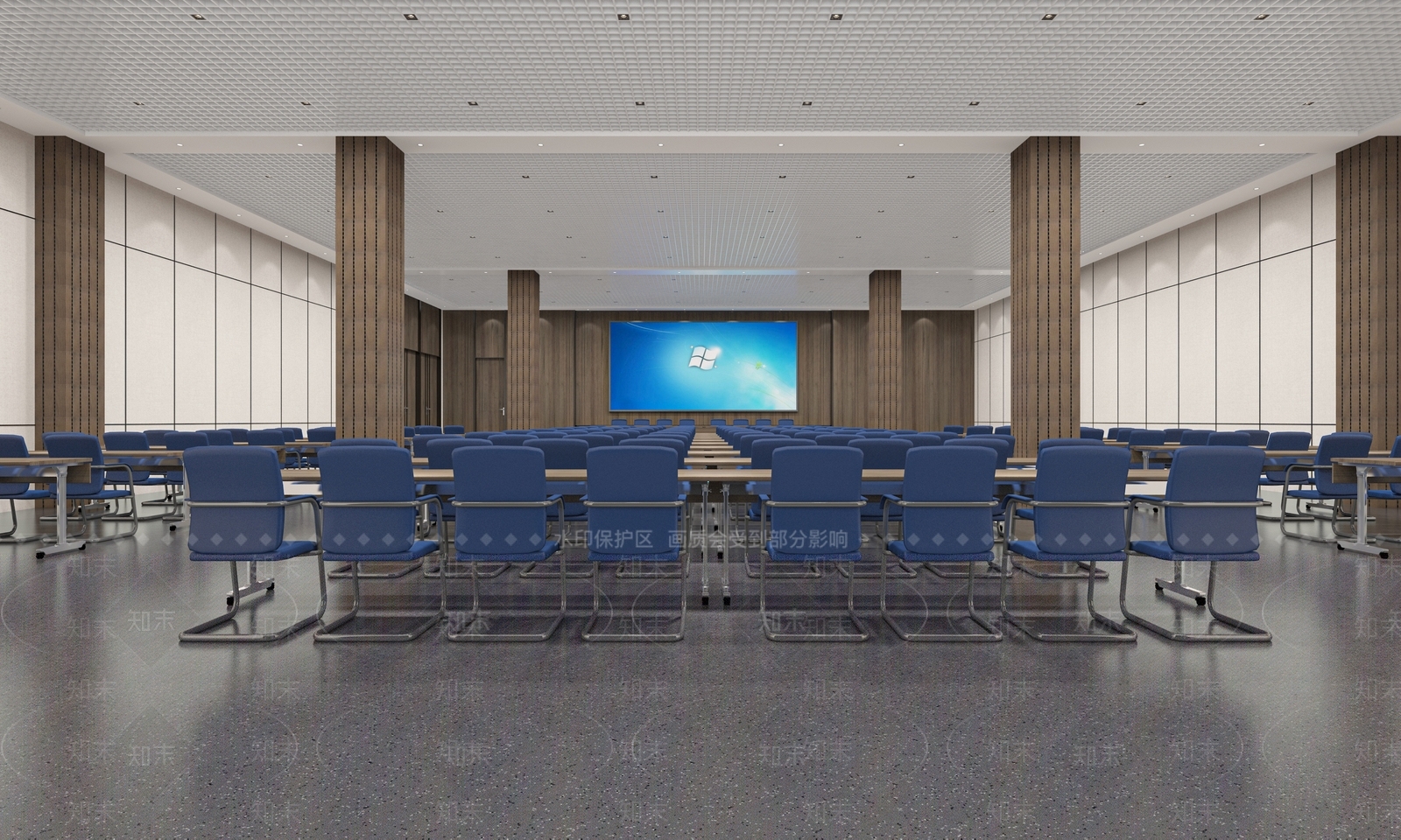 现代报告厅3D模型下载【ID:1131537854】