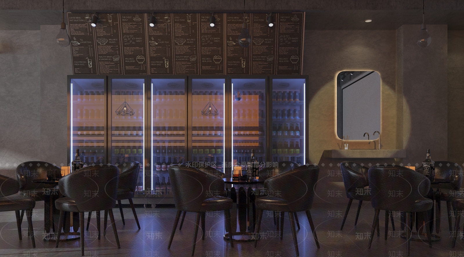 工业风酒吧3D模型下载【ID:1131550502】