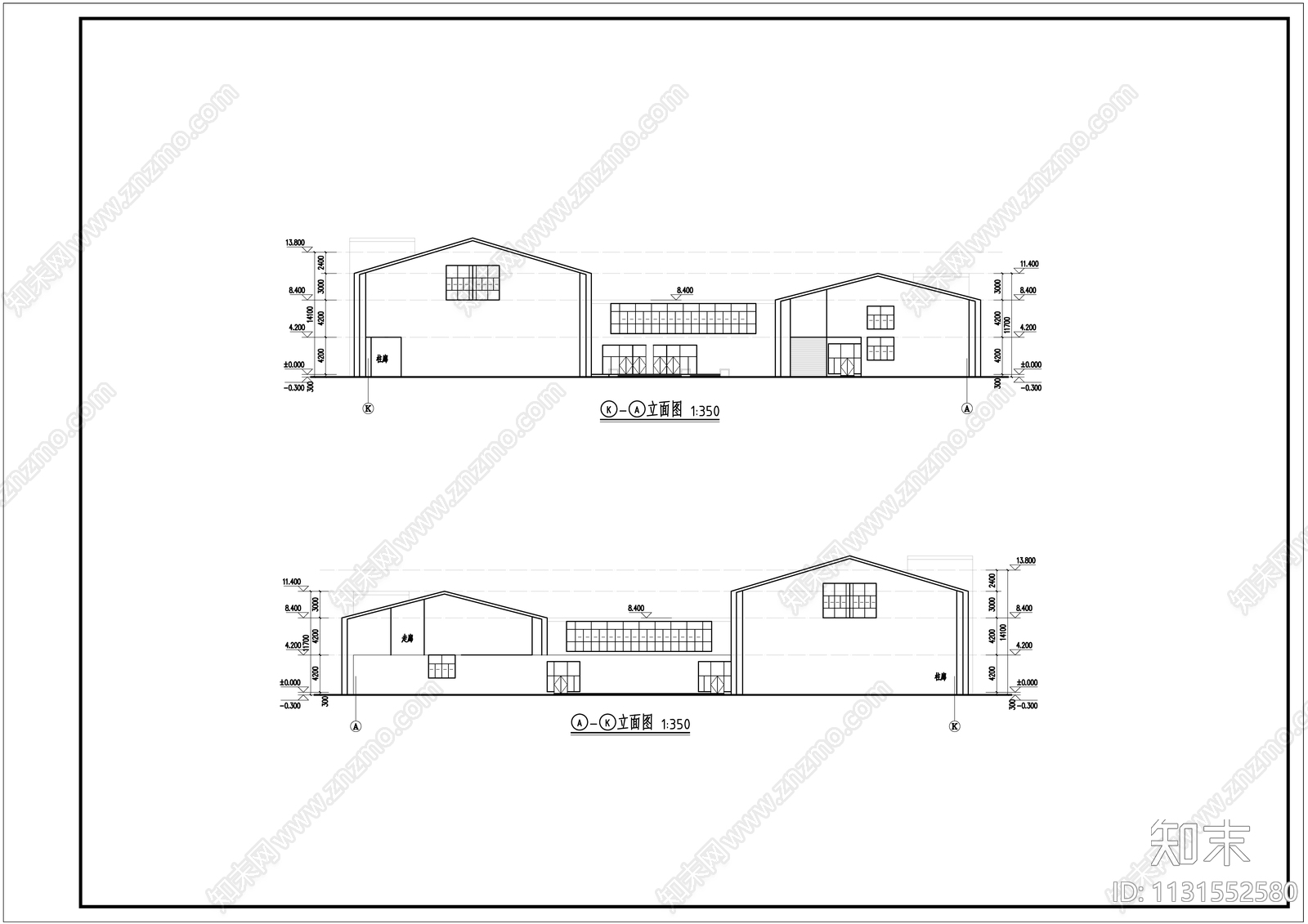 图书馆建筑cad施工图下载【ID:1131552580】