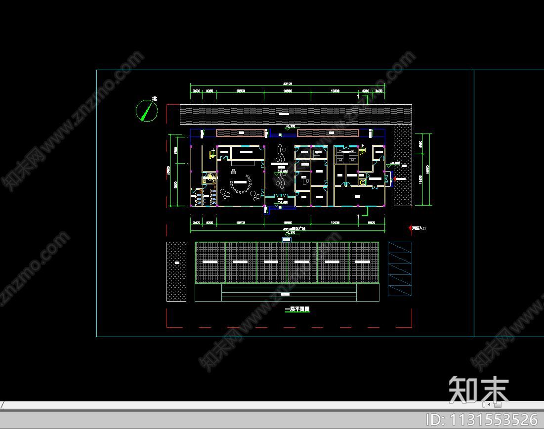 托儿所平面图施工图下载【ID:1131553526】