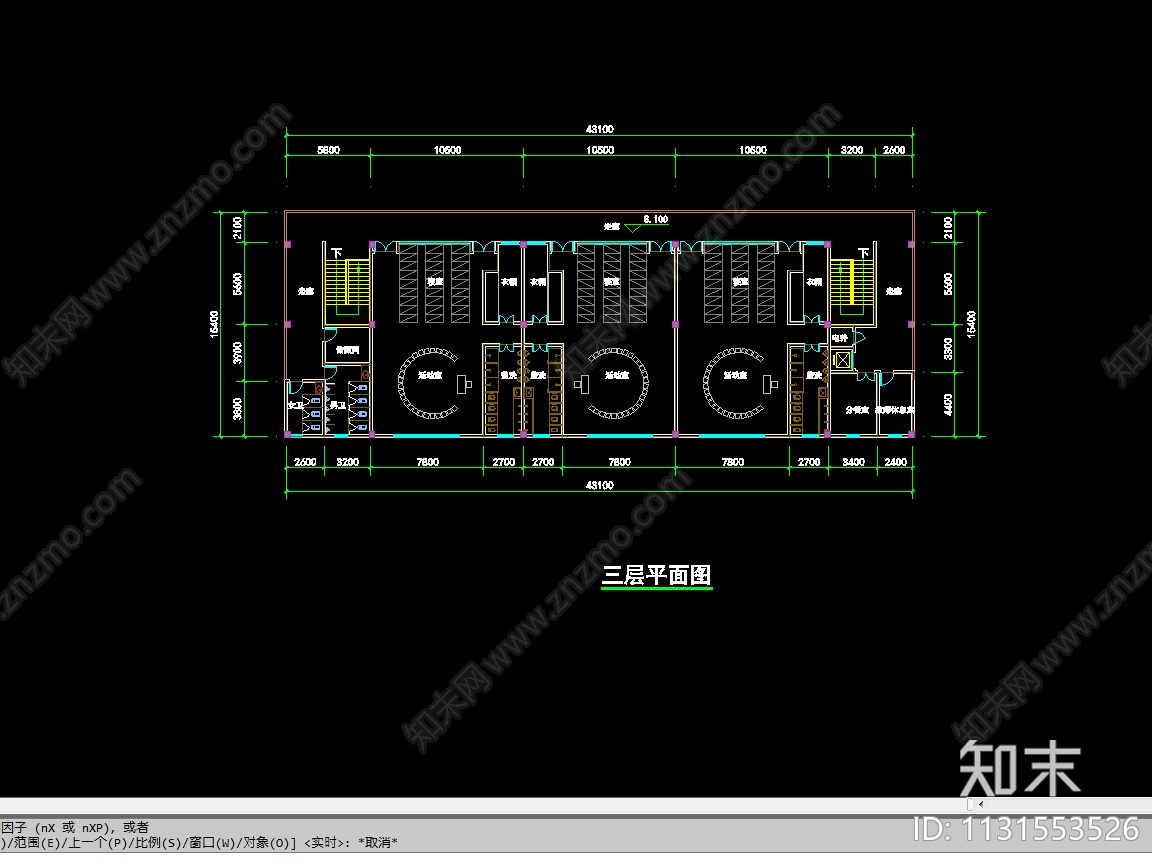 托儿所平面图施工图下载【ID:1131553526】