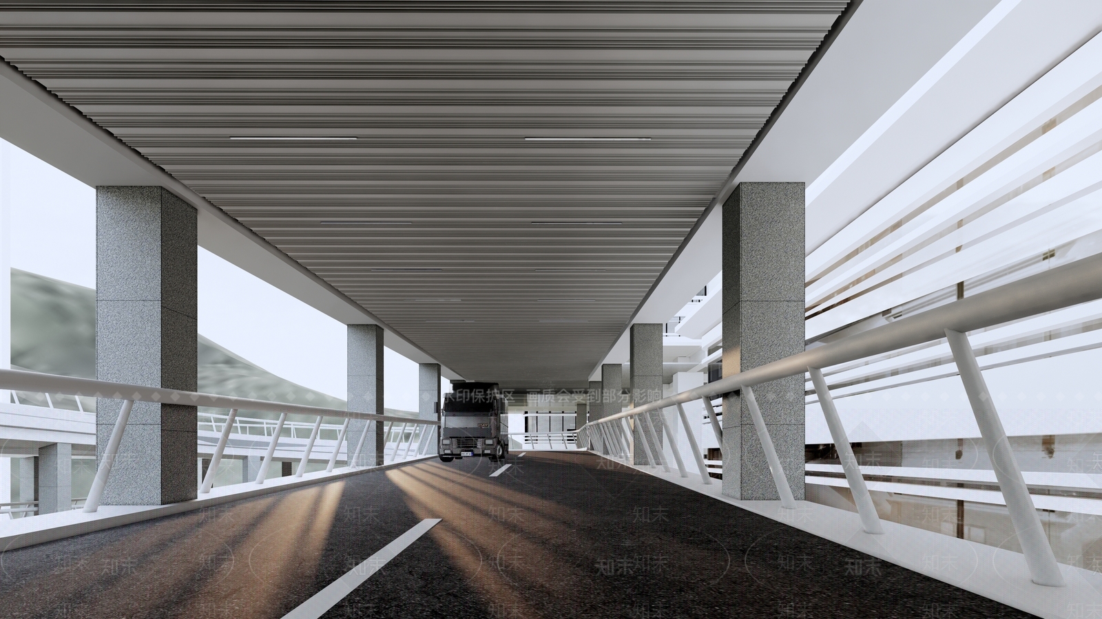 现代道路SU模型草图