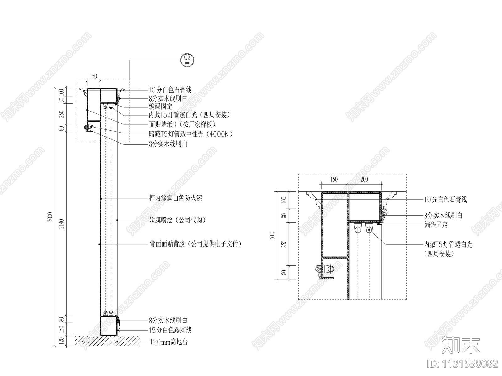 各种软膜灯箱喷绘节点施工图下载【ID:1131558082】