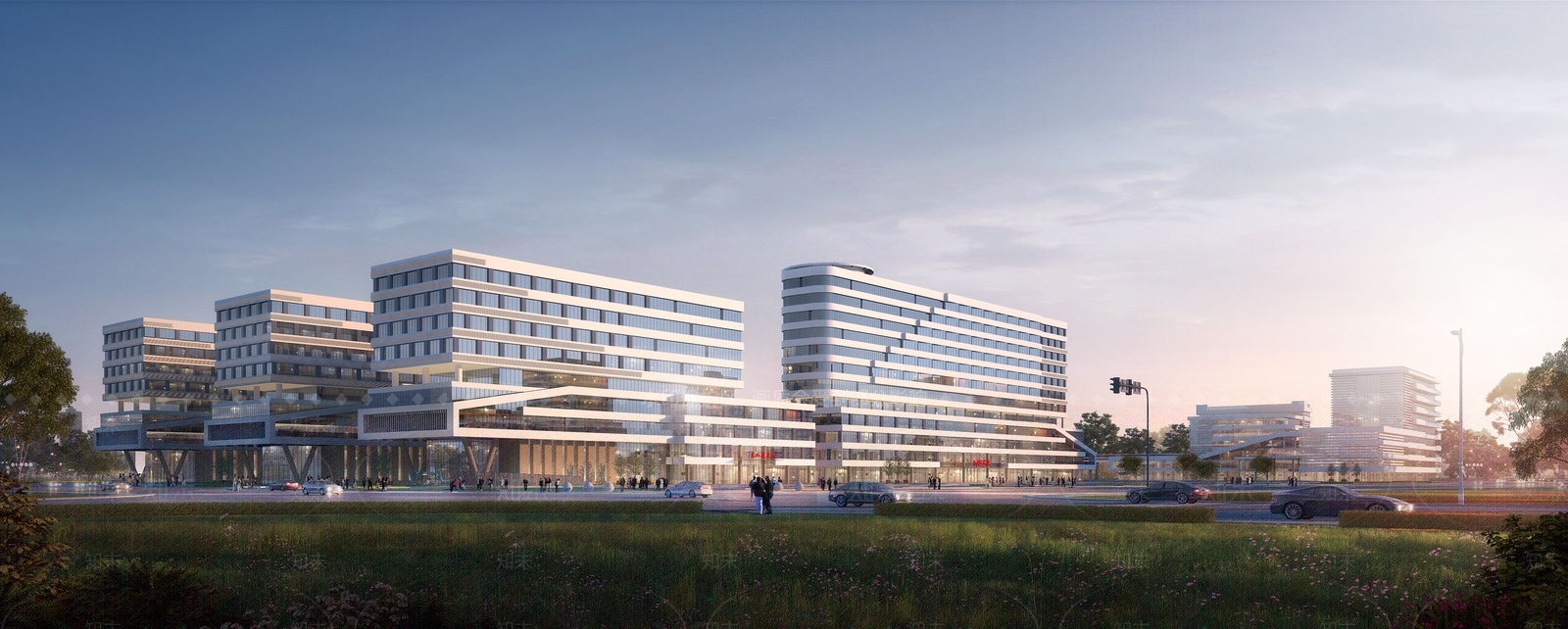 现代综合医院SU模型下载【ID:1131559196】