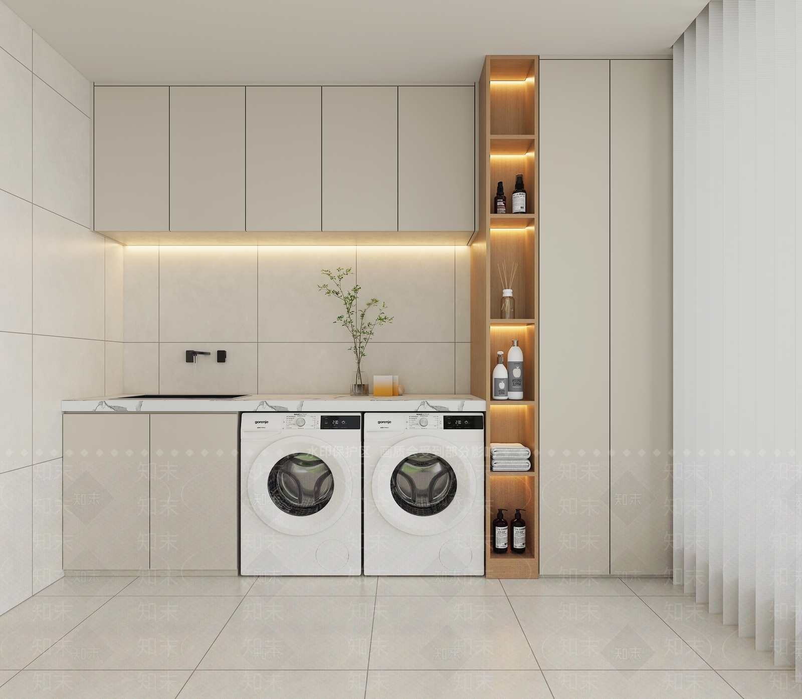 现代家居阳台3D模型下载【ID:1131560855】