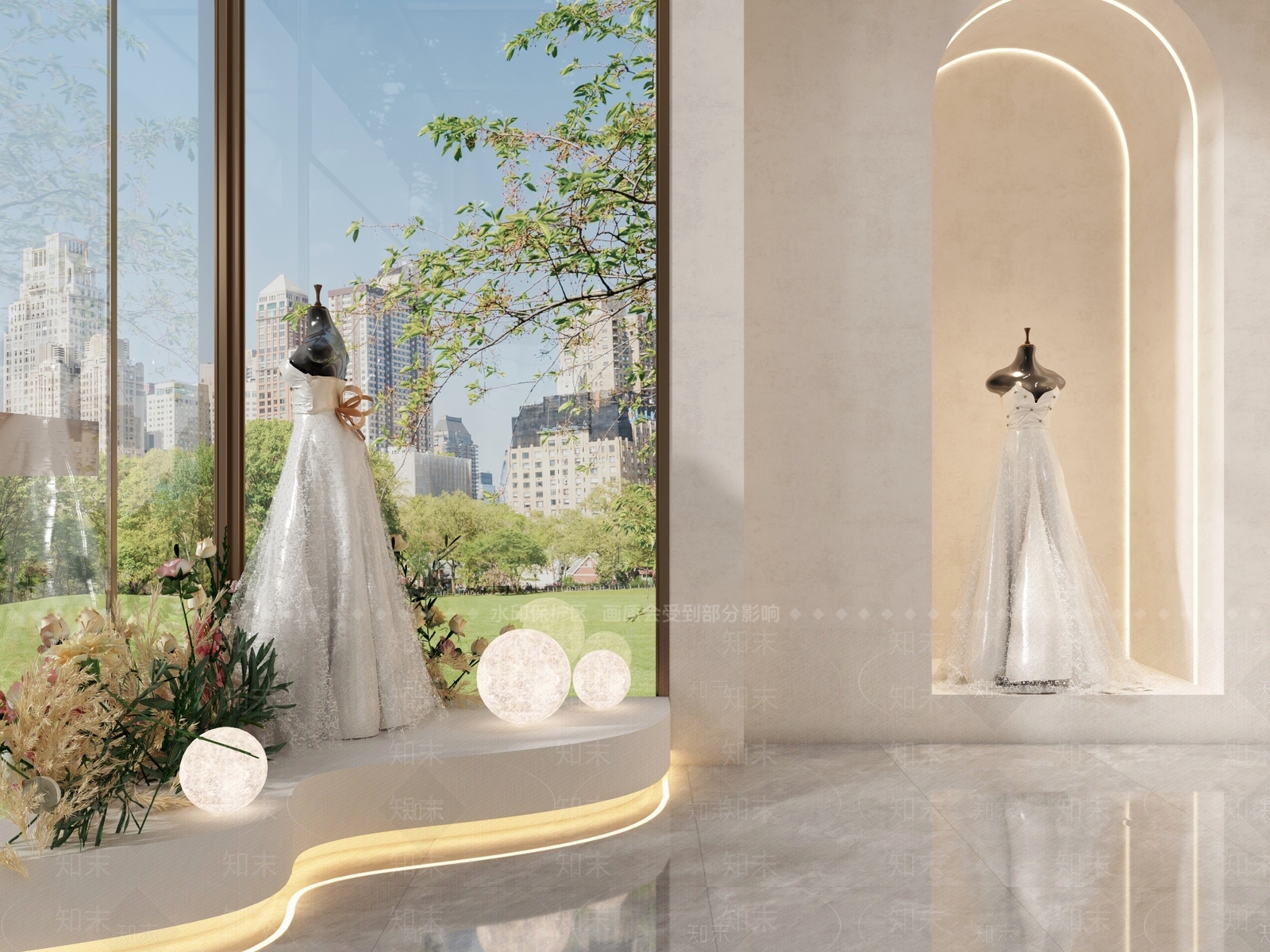 侘寂婚纱店3D模型下载【ID:1131571422】