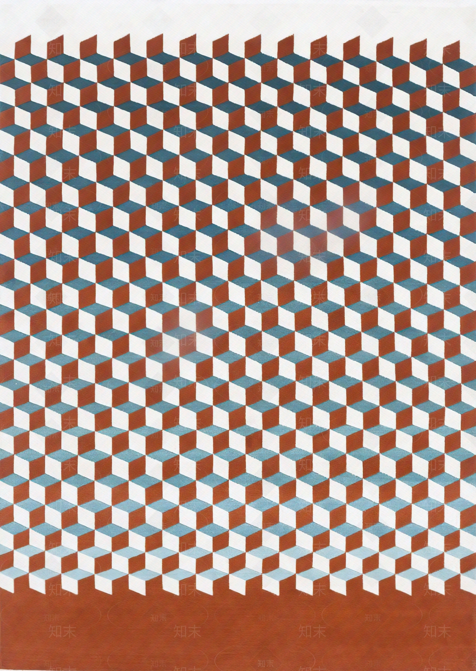 红棕色菱格简约地毯贴图下载【ID:1131571896】