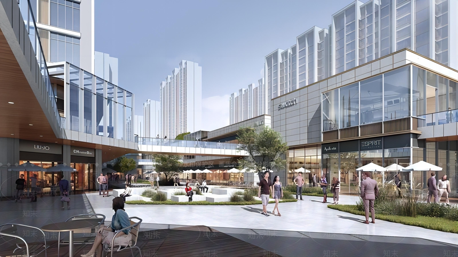 商业街SU模型精品下载_SketchUp模型_知末网