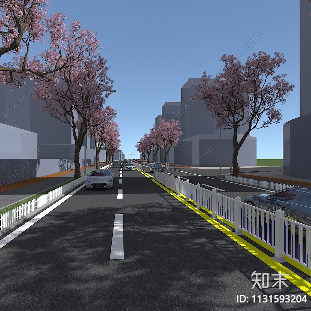 现代道路3D模型下载【ID:1131593204】