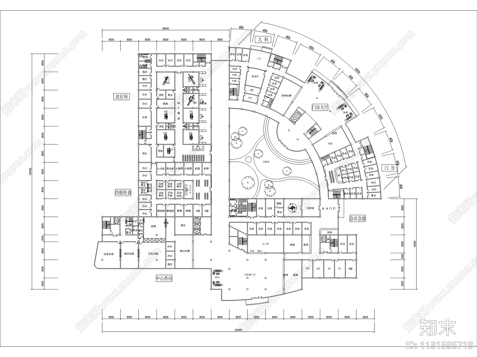 人民医院建筑施工图下载【ID:1131595719】