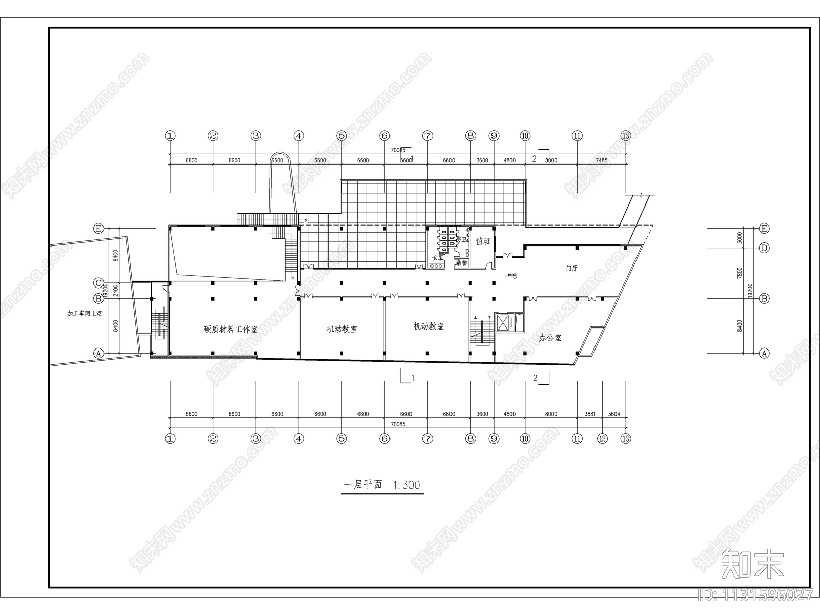 美术馆建筑施工图下载【ID:1131596027】