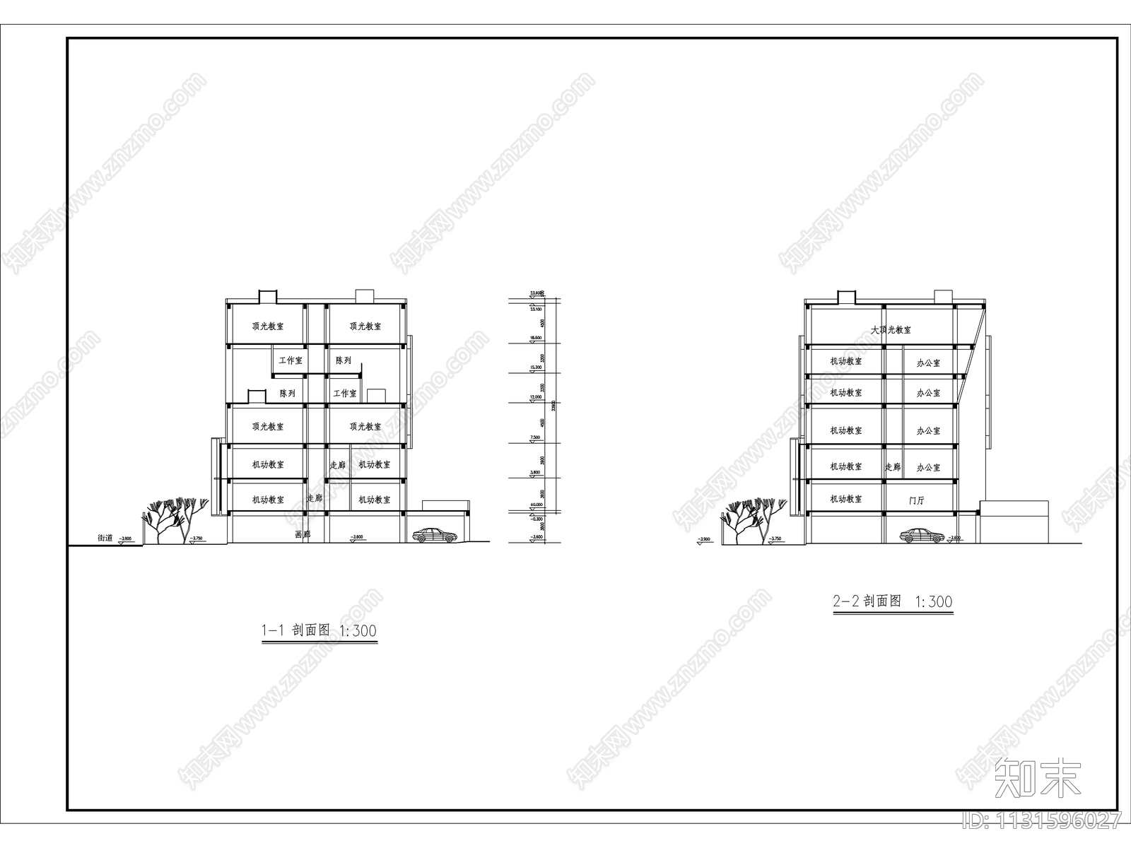 美术馆建筑施工图下载【ID:1131596027】