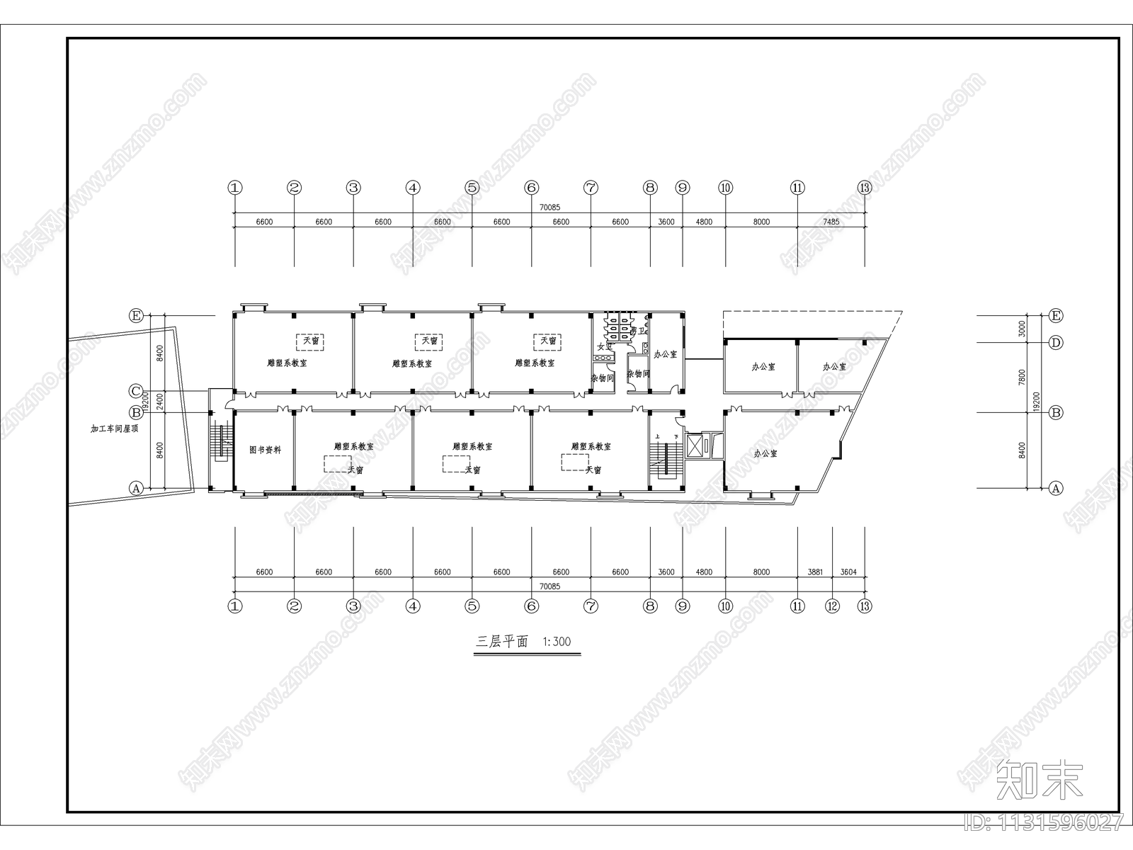 美术馆建筑施工图下载【ID:1131596027】