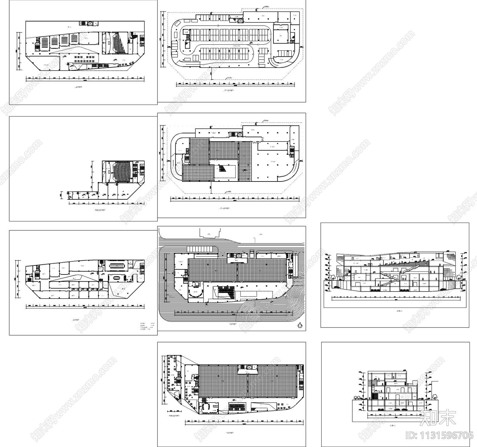 四川省美术馆方案建筑施工图下载【ID:1131596706】