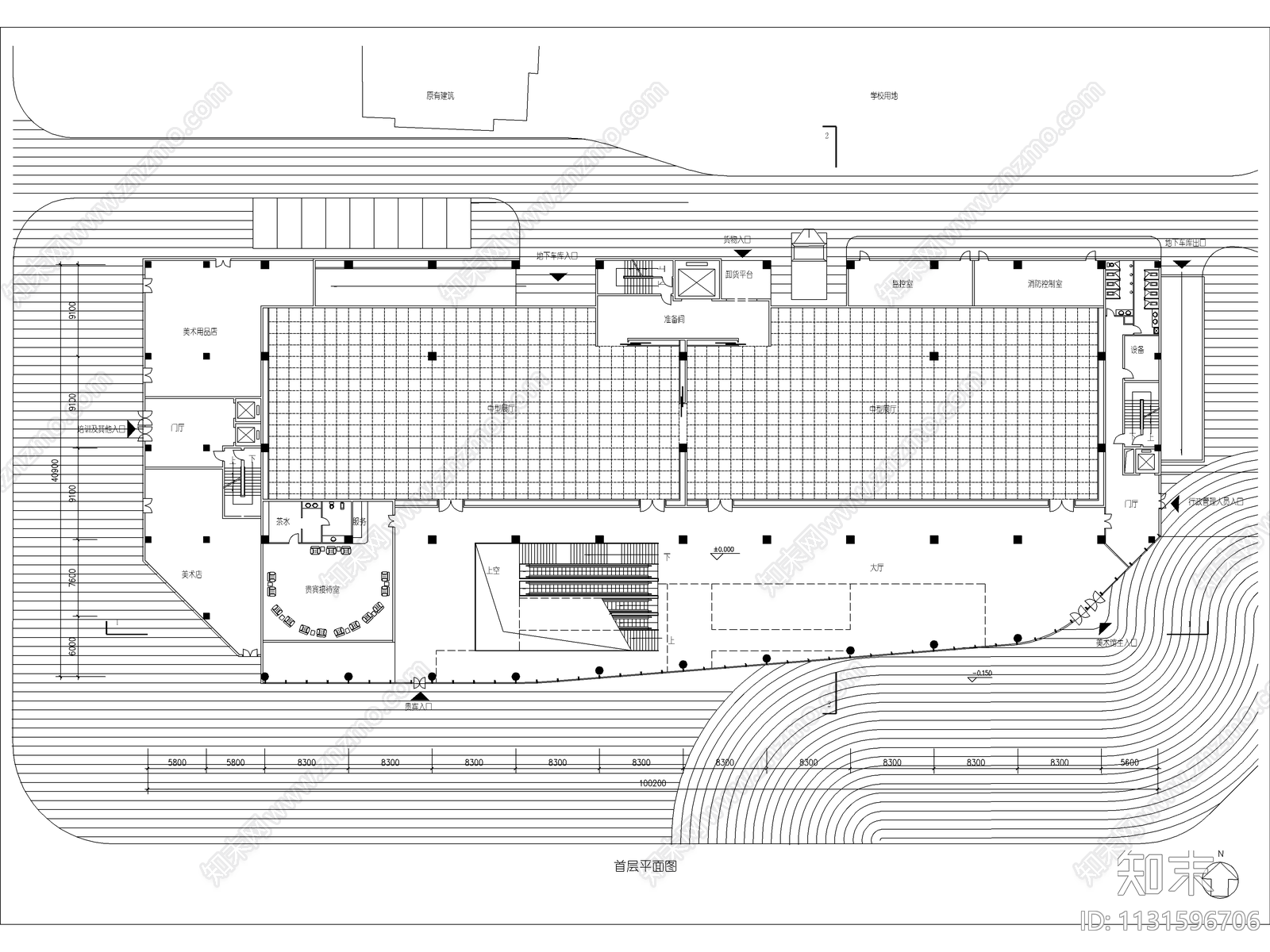 四川省美术馆方案建筑施工图下载【ID:1131596706】