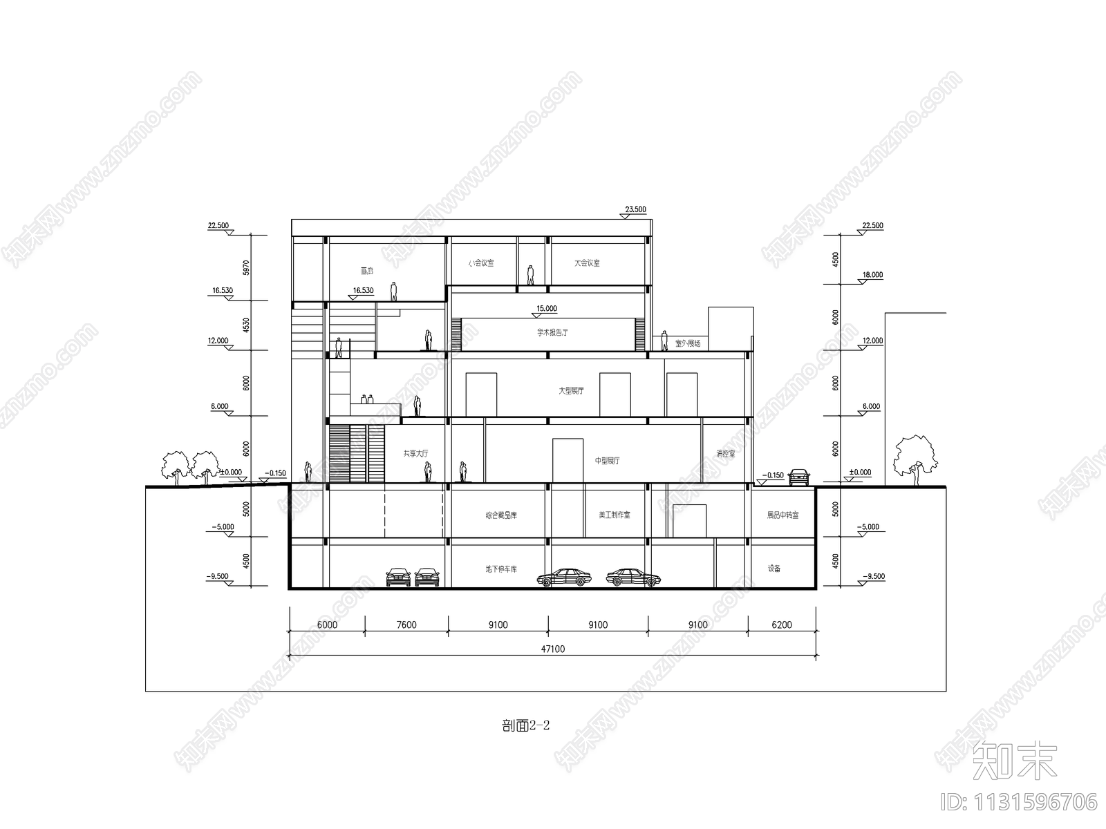 四川省美术馆方案建筑施工图下载【ID:1131596706】